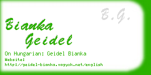 bianka geidel business card